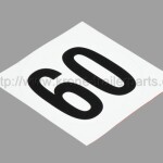 KRONE 60km/h Levha Kırmızı Kenarsız