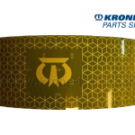 Krone Şerit Reflektör 1 Metre Logolu Sarı