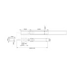 AKYÜZLER Dikey Kilitleme Sistemi Profilli  70 cm  - 1010011