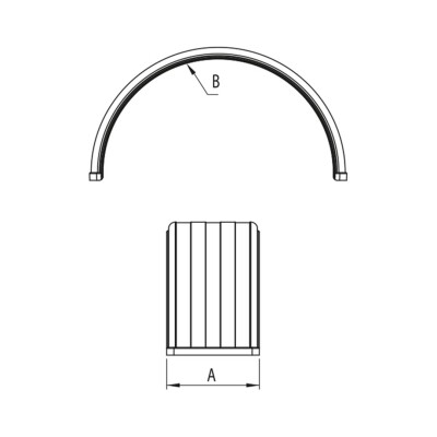 Akyüzler Çamurluk Kanallı Şeritli 53x160 cm - Ç016 - 4040002