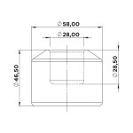 Akyüzler Lastik Takoz Delikli - 5010001