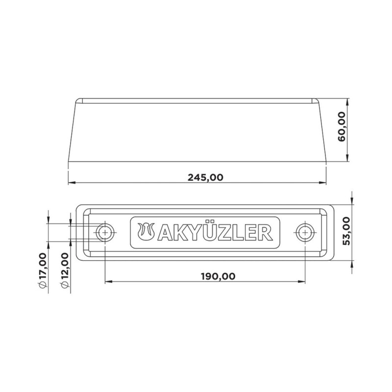 Akyüzler Dayama Takozu Orta - 5010005