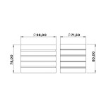 Akyüzler Döner Takoz Lastiği Küçük - 5020008