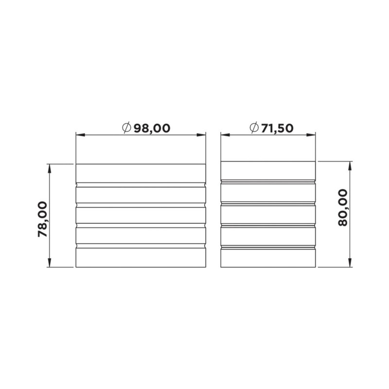 Akyüzler Döner Takoz Lastiği Küçük - 5020008