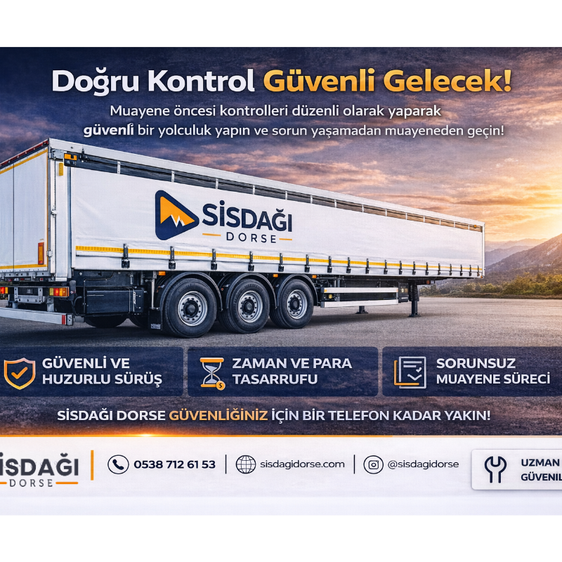 DORSE MUAYENE ÖNCESİ KONTROL LİSTESİ