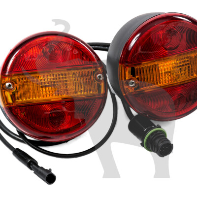 SCHMITZ 3 BÖLMELİ LAMBA  LED, YUVARLAK , SAĞ İKİLİ - 1159902