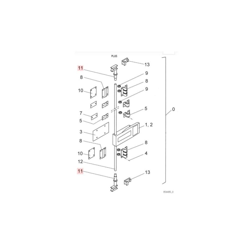 SCHMITZ ARKA KAPI ÇEVİRME ÇUBUĞU SAĞ - 1086284