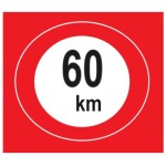 KRONE Etiket '' 60 km ''Kırmızı