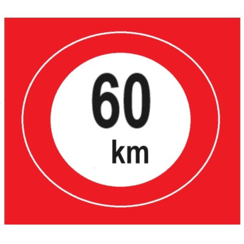KRONE Etiket '' 60 km ''Kırmızı