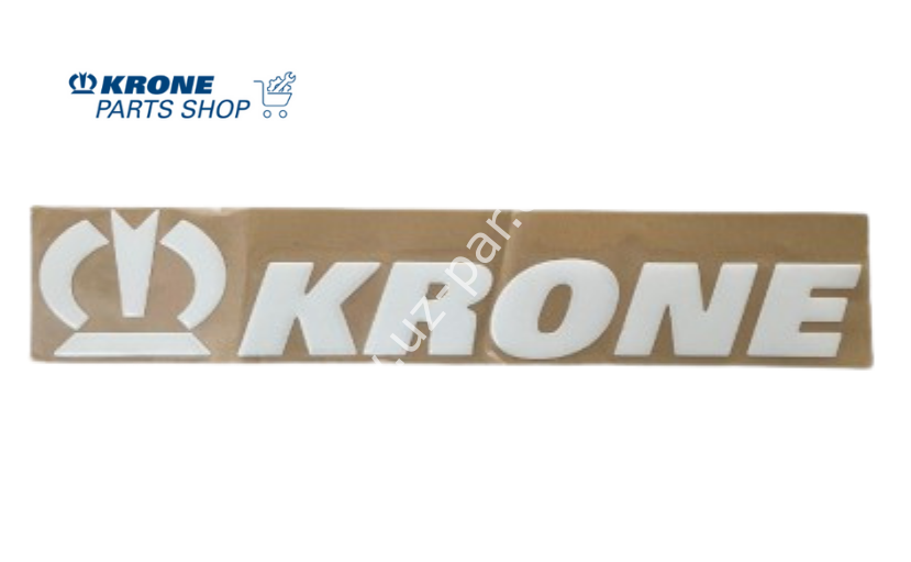 Krone Beyaz Tampon Etiketi Kabartmalı 635x114 MM